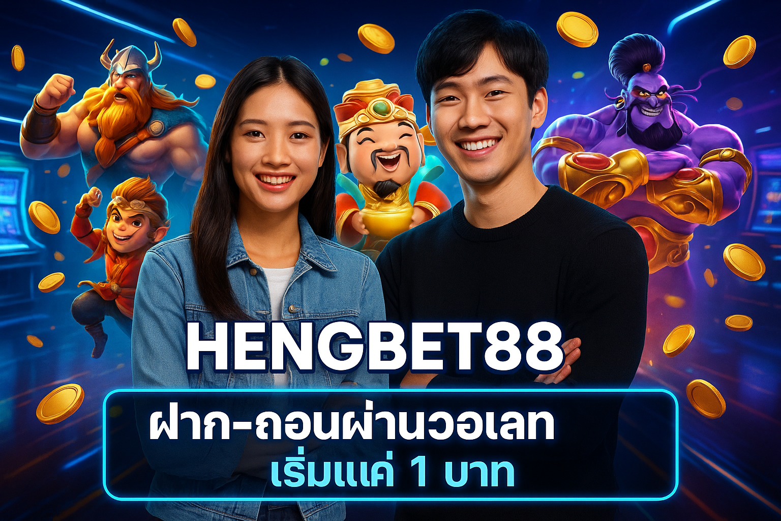 HENGBET88 ฝาก-ถอนผ่านวอเลท เริ่มแค่ 1 บาท